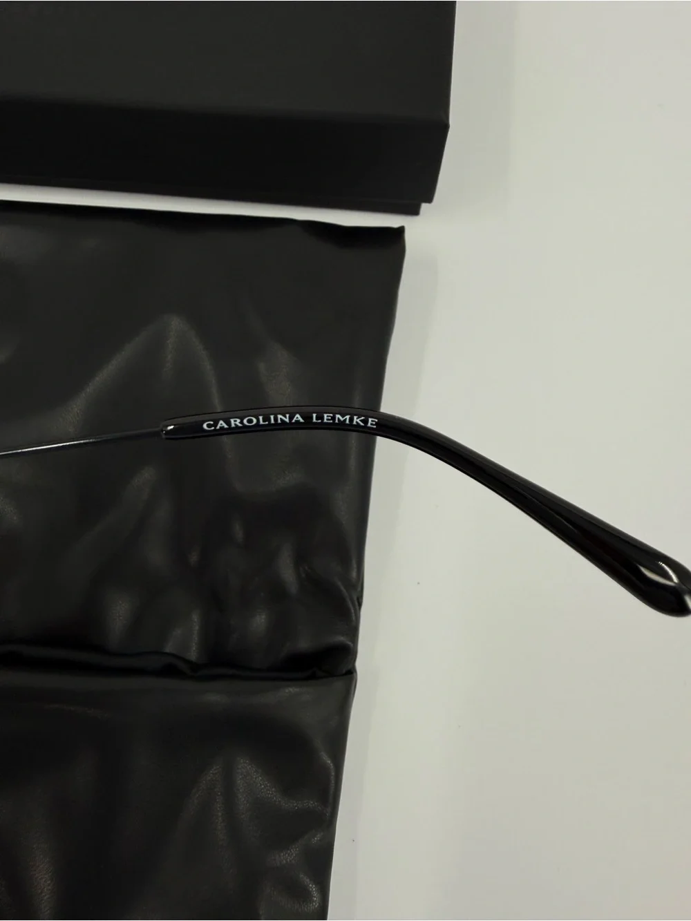 Carolina Lemke Berlin Eyewear Yogi Black Shiny w/ Luxury Premium Case CL3315-02
